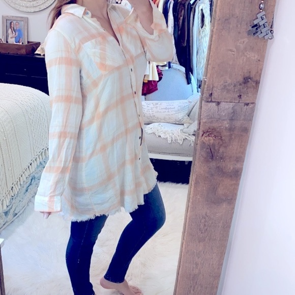 True Craft size large plaid tunic top - Picture 2 of 6